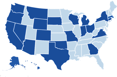 Map of US for EMS Communities